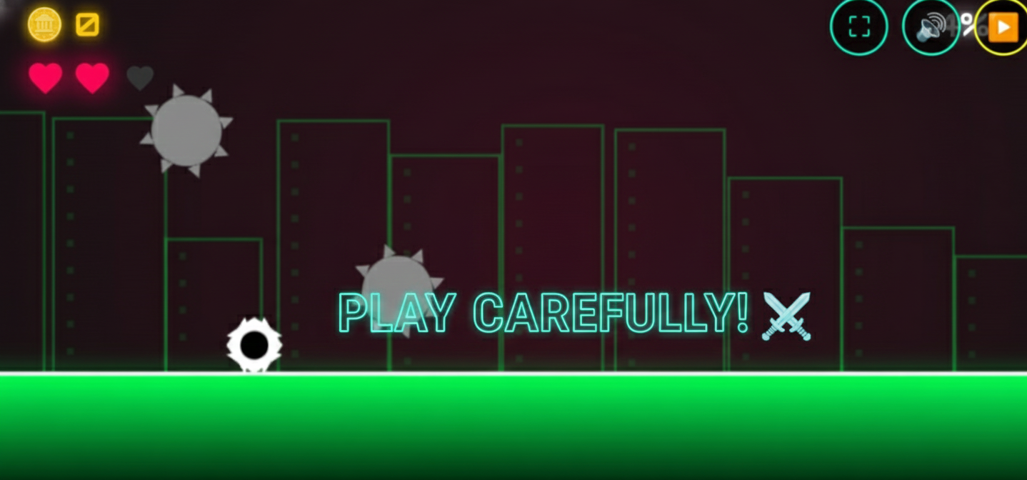 Neon Dash Gameplay - Play Carefully